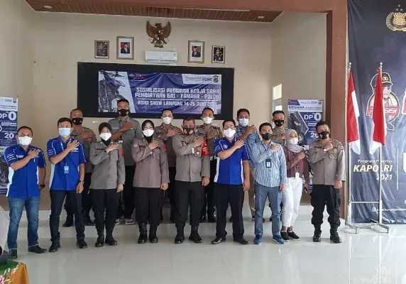 Kerjasama PT. Lautan Teduh Main Dealer Yamaha Lampung, Polda Lampung dan BRI Lampung