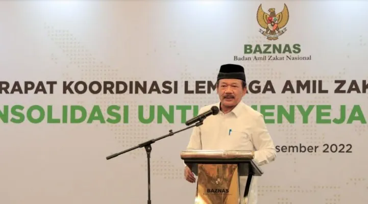 Ketua BAZNAS Prof. Dr. KH. Noor Achmad MA acara Rapat Koordinasi LAZNAS. (ist)