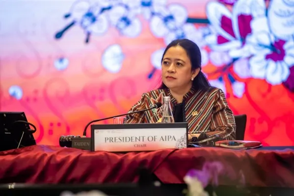 Foto: Ketua DPR RI Puan Maharani yang bertindak sebagai Ketua Majelis Sidang Umum AIPA ke-44. (Ist.)