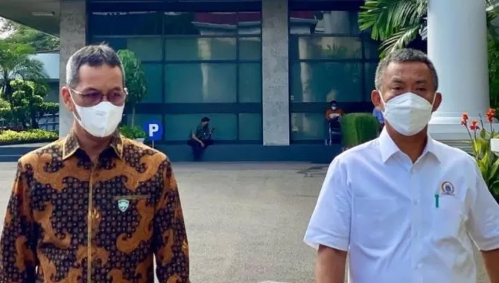 Ketua DPRD DKI Jakarta, Prasetyo Edi Marsudi dan Heru Budi Hartono