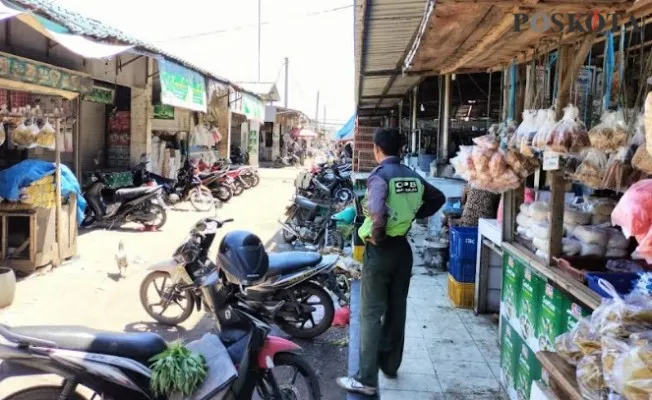 Kios pedagang Pasar Sentiong, Kabupaten Tangerang. (Foto/Veronica)