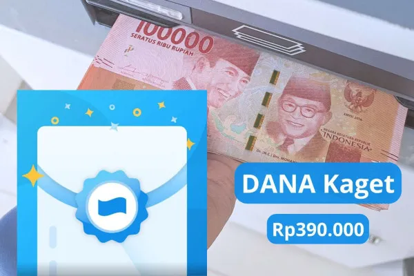 Klaim saldo DANA Kaget gratis Rp390.000 yang dikirim ke dompet elektronik. (Poskota/Audie Salsabila Hariyadi)