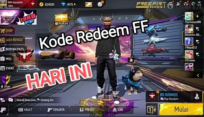 Teman begadang! Kode Redeem FF terbaru malam ini melimpah koleksi ratusan hadiah Free Fire. (foto: fani ferdiansyah/poskota.co.id)