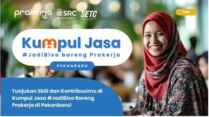 Ikuti event Kumpul Jasa dari Prakerja, khusus untuk Anda alumni program Kartu Prakerja. (Tankapan layar/prakerja.go.id)