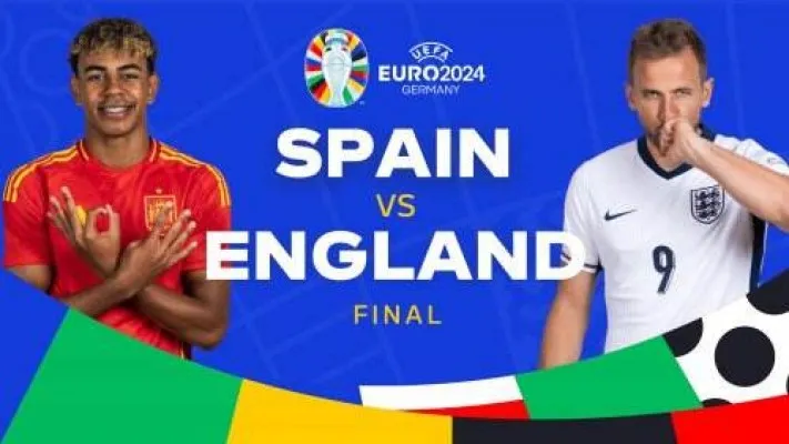 Final EURO 2024 mempertemukan Spanyol vs Inggris hari Senin 15 Juli 2024 pukul 02.00 WIB. (Foto: RCTI)