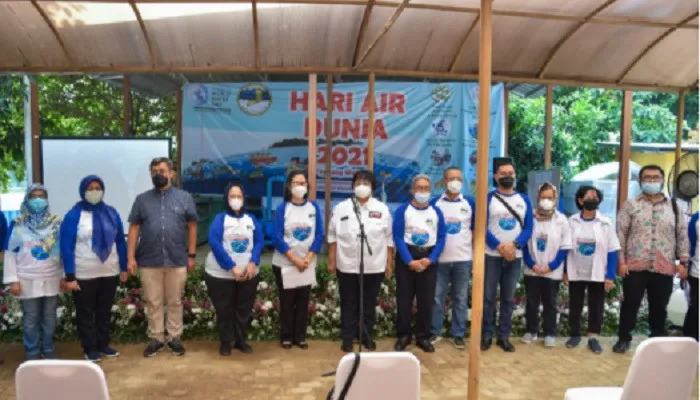 Menteri LHK Siti Nuraya saat sambutan pada acara peringatan “Hari Air Dunia” Sabtu (27/03/2021). (ist)