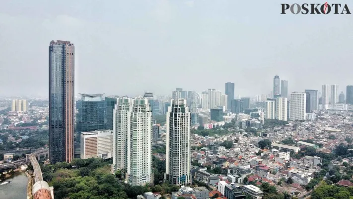 Polusi udara di DKI Jakarta.(ahmad tri hawaari)