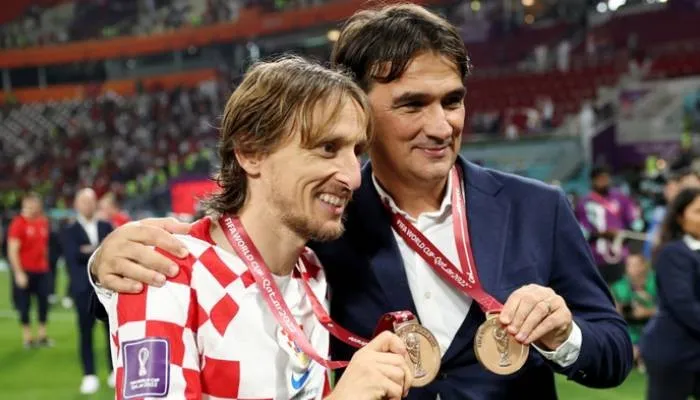 Luka Modric and Zlatko Dalic