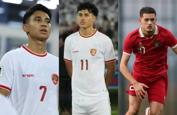 Marselino Ferdinan, Rafael Struick, dan Justin Hubner masuk dalam daftar pemain abroad yang dipanggil Timnas Indonesia di Piala AFF 2024 (Dok. PSSI) (Sumber: null)