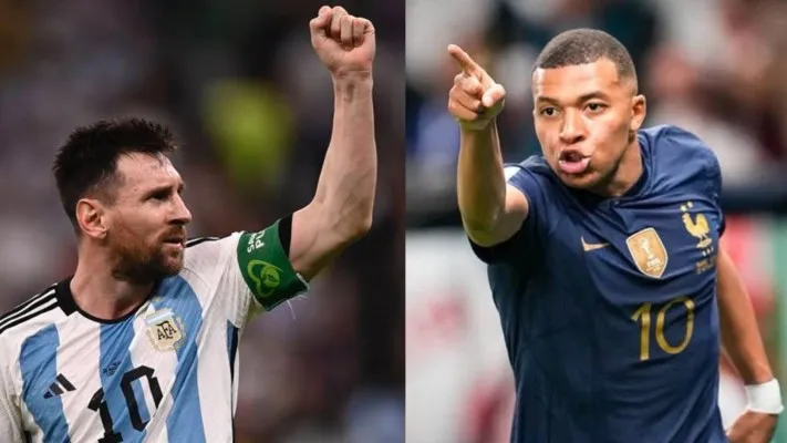 Mbappe akan berhadapan dengan Messi di final Piala Dunia 2022 (Foto: diolah dari Twitter)