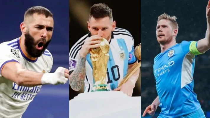 Karim Benzema, Lionel Messi, Kevin de Bruyne termasuk dalam daftar pemain termahal di usia 31 tahun (twitter: realmadrid/Man City, Instagram: leomessi)