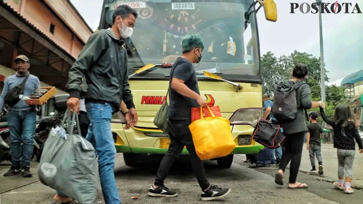 Mudik lebaran. (Foto: Poskota/Ahmad Tri Hawaari