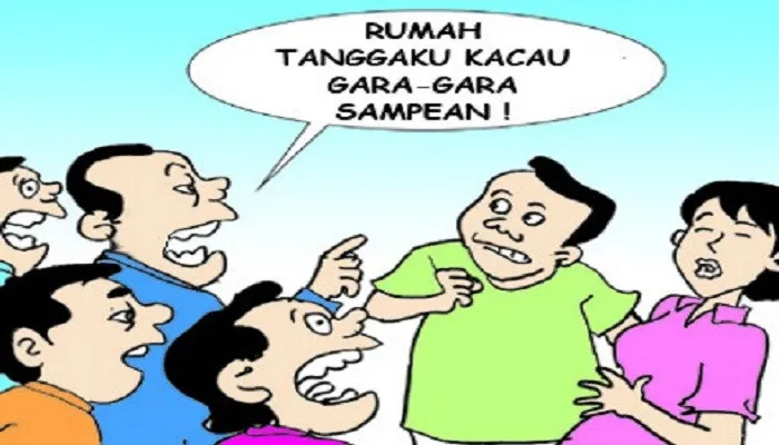 Ilustrasi Nah Ini Dia ades Doyan Selingkuh Dipaksa Mundur Warga. (ucha)