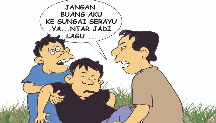 Ilustrasi Nah Ini Dia Setelah Kencani Bini Teman Dilempar ke Pinggir Sungai. (ucha)