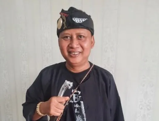 Nace Permana, Ketua Paguyuban Seniman Jawa Barat.(Ist)