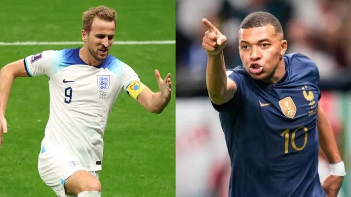 Harry Kane akan berhadapan dengan Kylian Mbappe di laga Inggris vs Prancis (Foto: Twitter/HKane/Crypto__Diva)