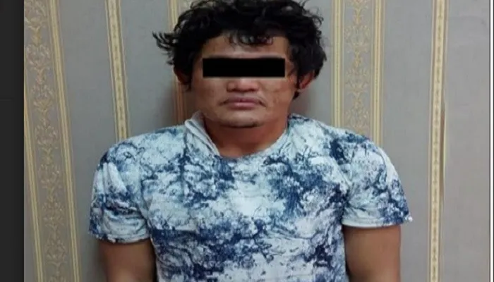 Tersangka K pengemudi ojol, pembobol rumsong dan konter HP di Penjaringan. (Dok.polisi)