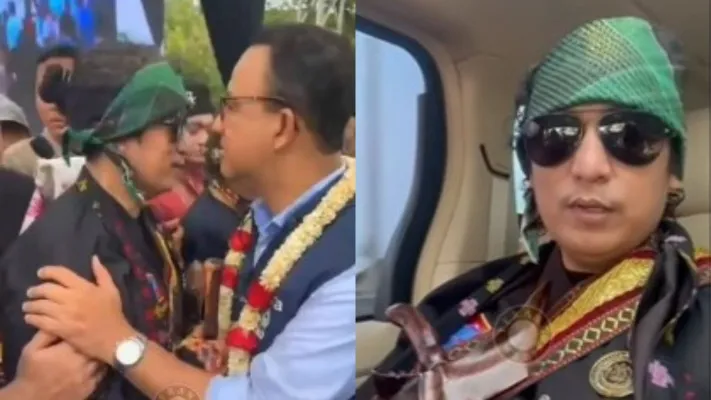 Pengacara dukun, Firdaus Oiwobo hadiri pelepasan jabatan Anies Baswedan (Foto: ig/terangmedia)