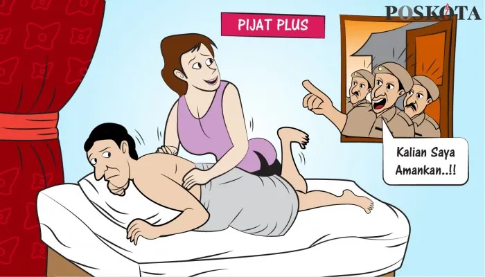 Ilustrasi panti pijat plus-plus. (Dok. Poskota)