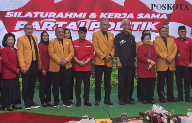 Pertemuan DPP PDIP dan DPP Partai Hanura. (rizal)