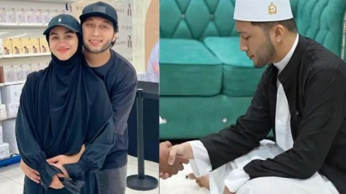 Influencer asal Malaysia Alif Teega melakukan poligami saat istri pertama sedang mengandung