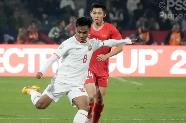 Suasana pertandingan tadi malam antara VIetnam vs Indonesia. (Instagram/PSSI)