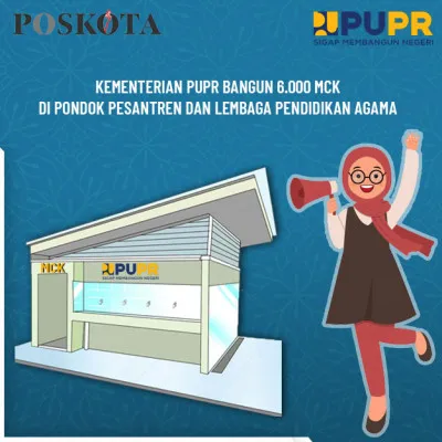 Kementerian PUPR bangun 6000 MCK. (foto: ist)