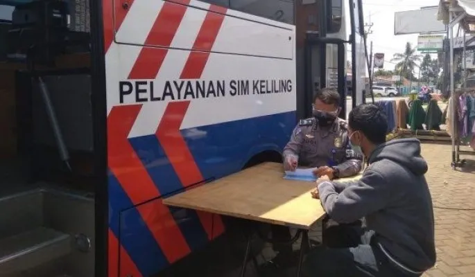 Pelayanan SIM keliling. (Ist)