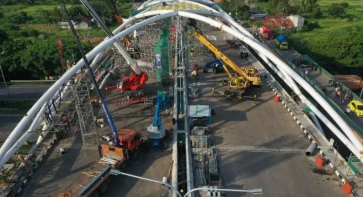 Pembangunan Jembatan di Banten masuki tahap finishing.(Ist)