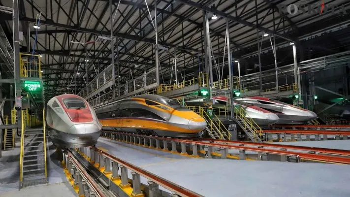 Kereta cepat akan diperpanjang ke Surabaya. Foto: Poskota.