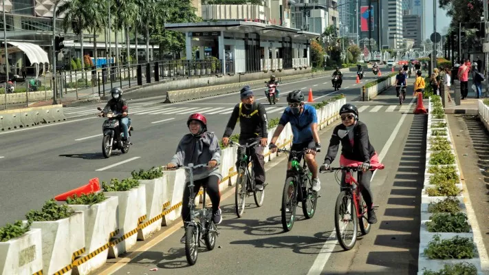 Penambahan Satu Jalur Sepeda Pada Akhir Pekan. Ahmad Tri Hawaari