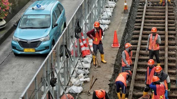 Pembangunan MRT Jakarta. (foto: poskota)