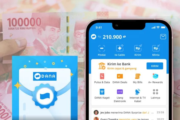 Cara klaim DANA Kaget Rp200.000 yang langsung ditransfer ke dompet elektronik. (Sumber: Poskota/Audie Salsabila Hariyadi)