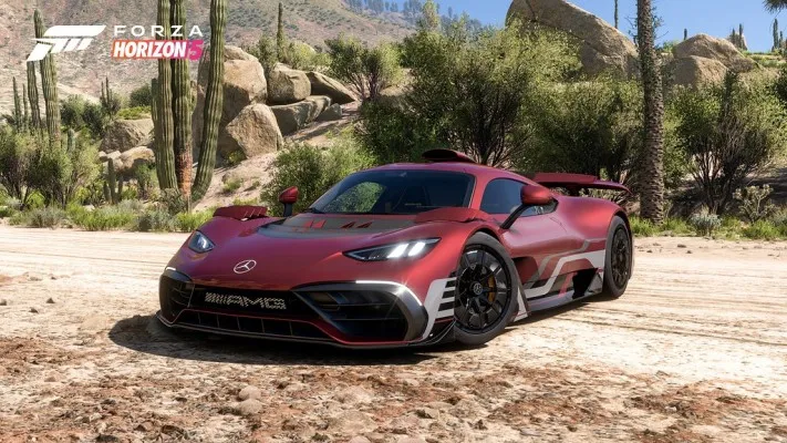 Microsoft Xbox Game Studios memamerkan gameplay Forza Horizon 5 yang serba baru dengan menghadirkan Mercedes-AMG Project ONE “Forza Horizon Edition”. (foto/mercedes)