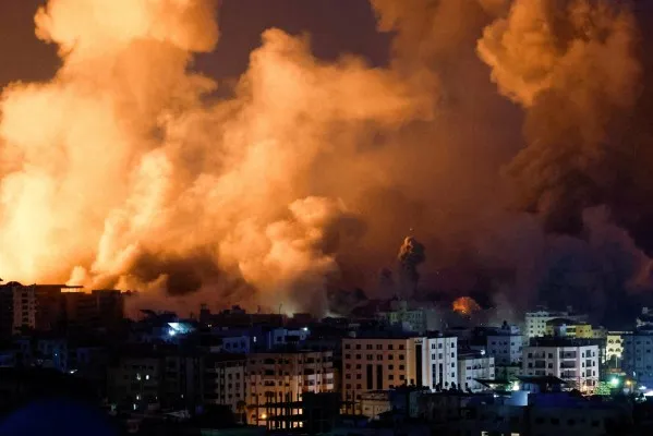 Israel meluncurkan serangan udara ke Hamas. (Foto/Reuters)