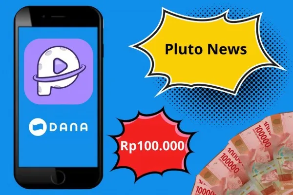 Pluto News, aplikasi penghasil saldo DANA gratis Rp100 ribu dari baca berita dan tugas lainnya. (Poskota/Audie Salsabila Hariyadi)