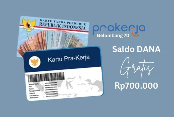 Nomor HP dan NIK KTP Anda Berhak Klaim Saldo DANA Rp700.000 Jika LOLOS Seleksi Prakerja (Edited by Putri Aisyah Fanaha)