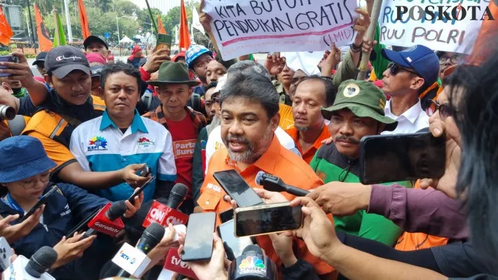 Presiden KSPI, Said Iqbal. (Pandi)