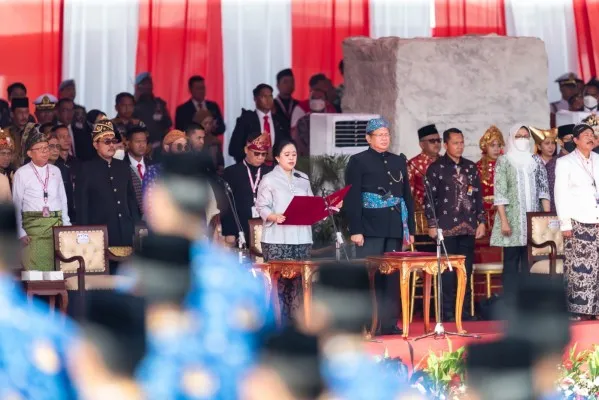 Foto: Ketua DPR RI Puan Maharani dalam acara Hari Lahir Pancasila. (Ist)