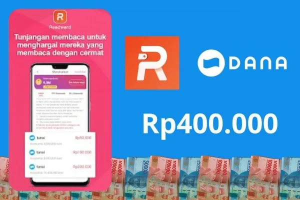 Readward, aplikasi membaca berita yang bisa menghasilkan saldo DANA gratis Rp400.000. (Poskota/Audie Salsabila Hariyadi)