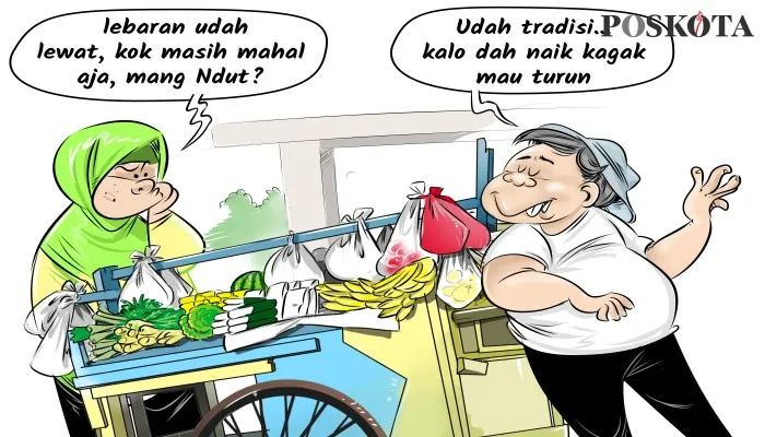 Kartun Sental-Sentil: Kalau Sudah Naik Lupa Turun. (kartunis: poskota/ucha)