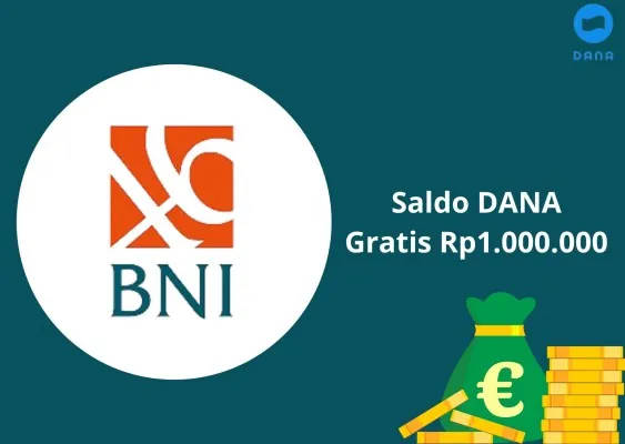 Beruntung, kamu berhak klaim saldo DANA gratis Rp1.000.000 dari BNI menggunakan cara ini. Dijamin masuk dompet digital. (Poskota/Gabriel Omar Batistuta)