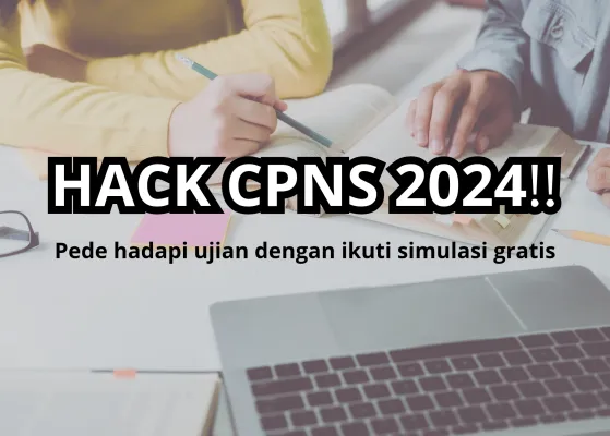 Simulasi tes SKD CPNS resmi dari BKN untuk langkah persiapan ujian. (Poskota/Syifa Luthfiyah)