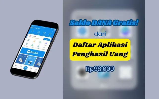 Raih saldo DANA Rp160.000 dari apk penghasil uang.(Poskota/Syifa Luthfiyah)