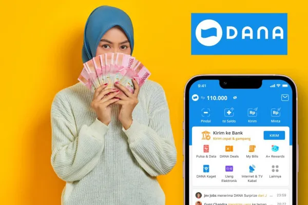 Aplikasi penghasil uang atau saldo DANA gratis Rp100.000. (Sumber: Poskota/Audie Salsabila)