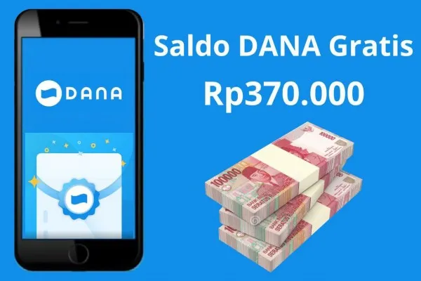 Saldo DANA gratis Rp370.000 akan cair ke dompet digital, klaim link DANA Kaget hari ini. (Poskota/Audie Salsabila Hariyadi)