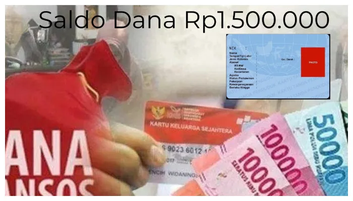 NIK KTP atas kepemilikan nama Anda telah terima saldo dana Rp1.500.000 dari subsidi bansos PKH 2024. (Poskota/Gabriel Omar Batistuta)