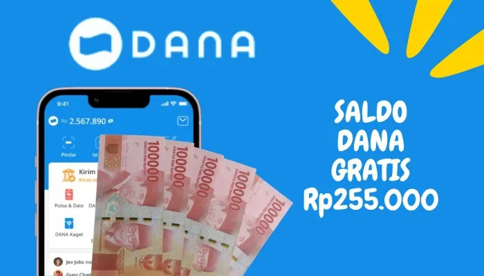 Ilustrasi cara mendapatkan saldo DANA gratis langsung cair ke rekening Anda. (PosKota/Nur Rumsari)