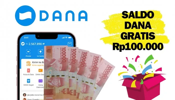 Cara Klaim Saldo DANA Gratis Rp100.000 Langsung Cair ke Dompet Elektronik Sekarang!  (PosKota/Nur Rumsari)