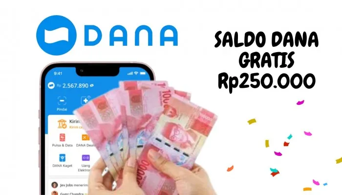 Cek Dompet Digital, Saldo DANA Kaget Rp250.000 Masuk Hari Ini, Simak Informasinya di Sini! (PosKota/Nur Rumsari)